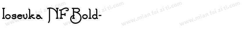 Iosevka NF Bold字体转换